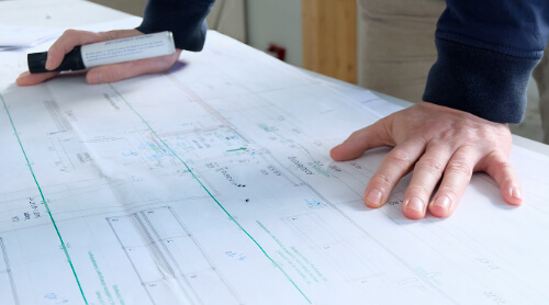 Änderung des Bauentwurfs 